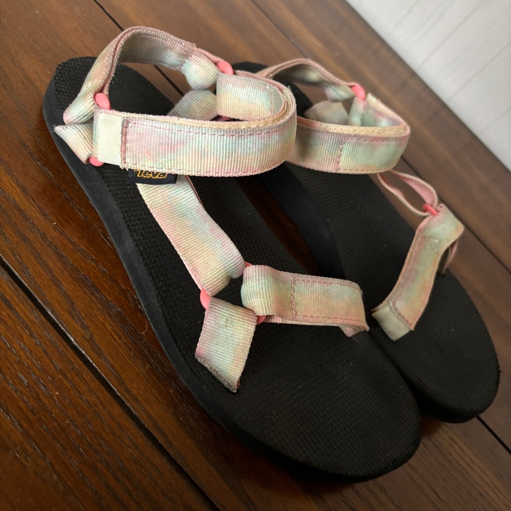 Teva Original Universal Multicolor 90s Sandals Strappy Shoes Women's Size 9